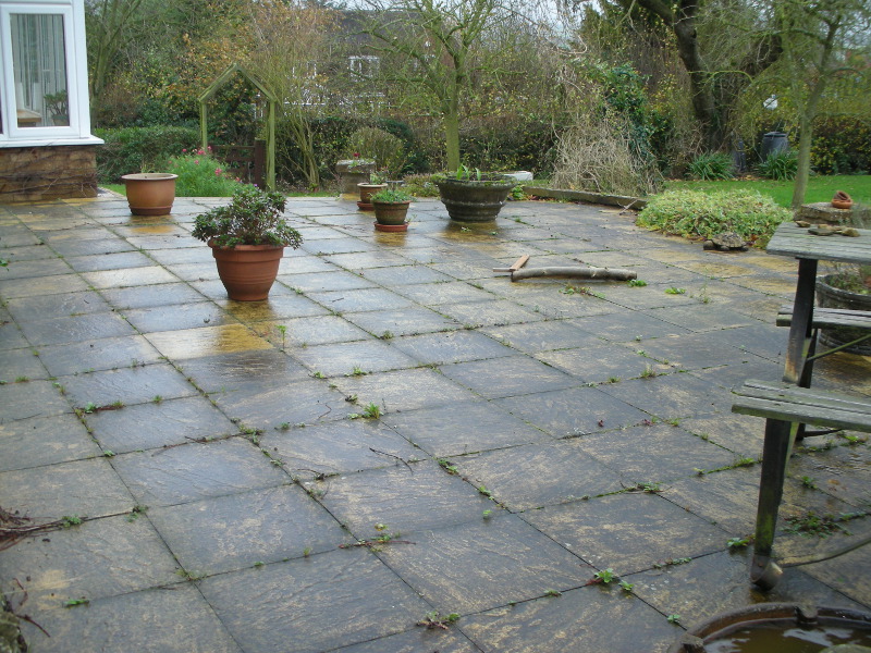 Patio Before Cleaning & Sealing
